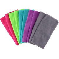 10x microvezel huishoud/schoonmaakdoek - gekleurd - 30 x 30 cm - Vaatdoekjes
