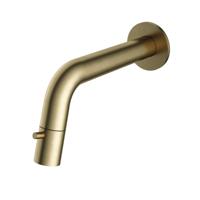 Hotbath Cobber Fonteinkraan inbouw - uitloop 18.6cm - inkortbaar - geborsteld messing UW001BB