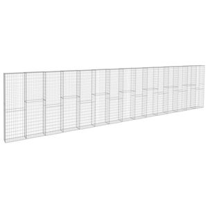 The Living Store Gabion mand - 900x50x200 cm - Zilver - Gegalvaniseerd staal