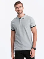 Ombre - Krusty - Poloshirt Heren - Korte Mouw - Grijs Ombre - Krusty - Poloshirt Heren - Korte Mouw - Grijs