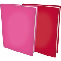 Rekbare boekenkaften A4 - Roze en Rood - 6 stuks - thumbnail