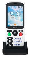 doro 780X Senioren mobiele telefoon IP54, SOS-knop Zwart, Wit - thumbnail