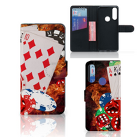 Alcatel 1S 2020 Wallet Case met Pasjes Casino