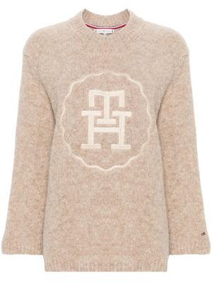 Tommy Hilfiger pull à logo brodé - Tons neutres