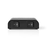 Nedis aswi2602bk luidsprekerschakelaar 2 poorten klemaansluiting zwart