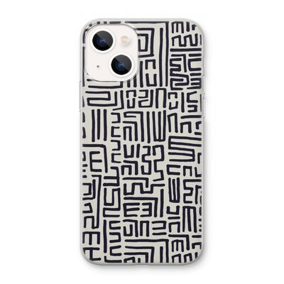 Moroccan Print: iPhone 13 mini Transparant Hoesje