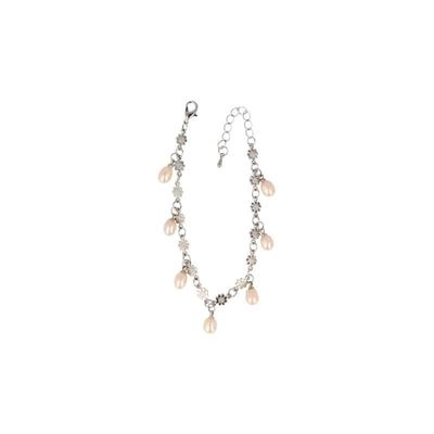 Edelsteen Armband Parel Bohemiam met Bloemkoord