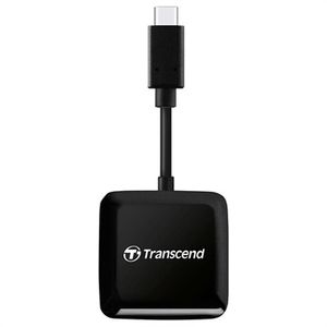 Transcend RDC3 geheugenkaartlezer USB 3.2 Gen 1 (3.1 Gen 1) Type-C Zwart