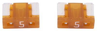 Dresselhaus Mini-fuse 5a/ 2 pcs. low profile/ light brown