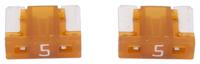 Dresselhaus Mini-fuse 5a/ 2 pcs. low profile/ light brown