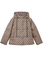Stella McCartney doudoune S-Wave à capuche - Marron