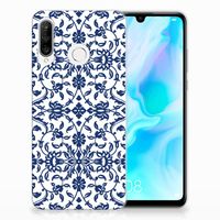 Huawei P30 Lite TPU Case Flower Blue