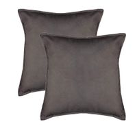 Bank/sierkussens Sophia - 2x stuks - 45 x 45 cm - polyester met rits