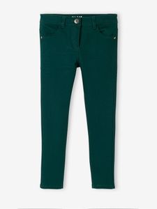 Slim fit meisjesbroek Morphologik heupomtrek SMALL groen