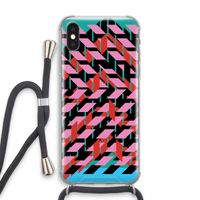 Skew Blush 2: iPhone XS Transparant Hoesje met koord
