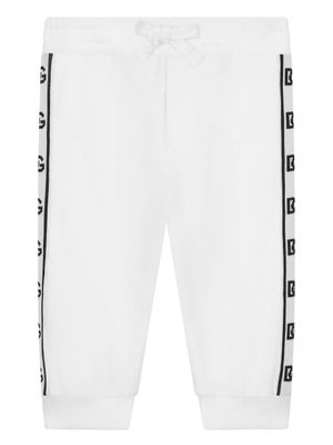 Dolce & Gabbana Kids pantalon de jogging à bandes contrastantes - Blanc