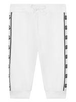 Dolce & Gabbana Kids pantalon de jogging à bandes contrastantes - Blanc - thumbnail