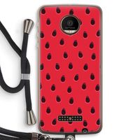Watermelon: Motorola Moto Z Force Transparant Hoesje met koord