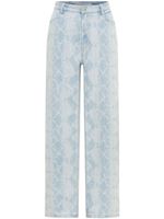 Dion Lee jean ample Etch - Bleu
