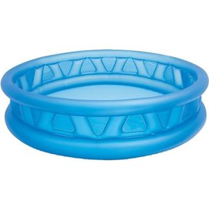 Opblaas blauw Intex zwembad 188 cm rond   -