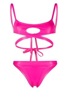 The Attico bikini à découpe - Rose