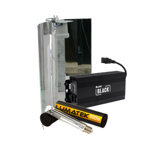 Lumatek Lumii Black + Spiegelkap + Lumatek Dual Spectrum 600 Watt