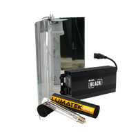 Lumatek Lumii Black + Spiegelkap + Lumatek Dual Spectrum 600 Watt