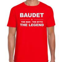 Baudet naam t-shirt - the man - the myth - the legend - rood - voor heren - verkiezingen