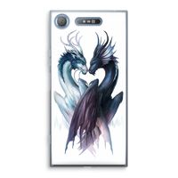 Yin Yang Dragons: Sony Xperia XZ1 Transparant Hoesje Yin Yang Dragons: Sony Xperia XZ1 Transparant Hoesje