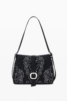 Kleine crossbody tas met leerlook en studs - BLACK - U Kleine crossbody tas met leerlook en studs - BLACK - U