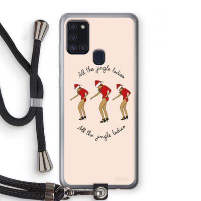 Jingle Ladies: Samsung Galaxy A21s Transparant Hoesje met koord