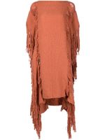 VOZ haut long à détails de franges - Orange VOZ haut long à détails de franges - Orange