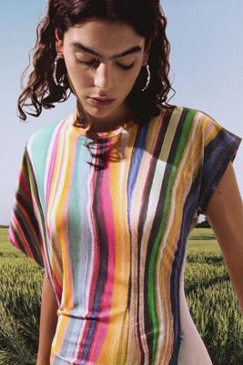 Lang golvend kleed - GREEN - S