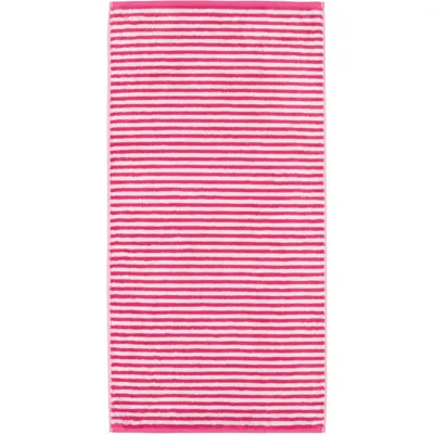 Cawö Cawo Campus Ringel Douchelaken 70x140 pink