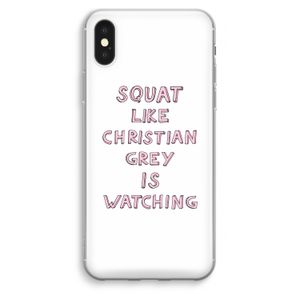 Christian Grey: iPhone XS Max Transparant Hoesje