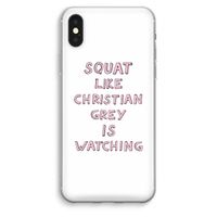 Christian Grey: iPhone XS Max Transparant Hoesje
