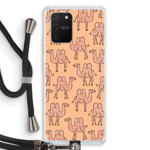 Kameel: Samsung Galaxy S10 Lite Transparant Hoesje met koord