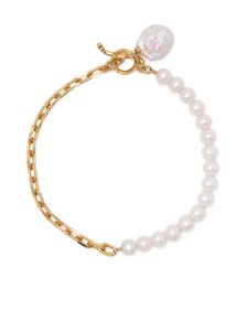 DOWER AND HALL bracelet Luna orné de perles - Blanc