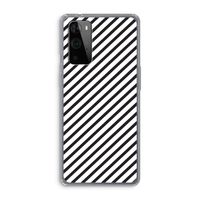 Strepen zwart-wit: OnePlus 9 Pro Transparant Hoesje