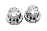 Axial Hub Cover Set - Satin Chrome (4pcs) (AX8080)