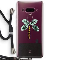 Palmboom: HTC U12+ Transparant Hoesje met koord