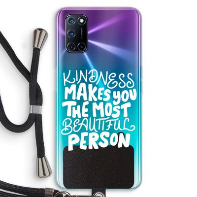 The prettiest: Oppo A92 Transparant Hoesje met koord