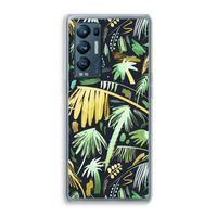 Tropical Palms Dark: Oppo Find X3 Neo Transparant Hoesje