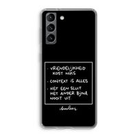 Mijn Motto's: Samsung Galaxy S21 Transparant Hoesje