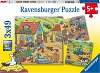 Ravensburger puzzel boerderij 3x49 stukjes