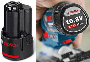 Bosch Blauw GBA 12v Accu (10,8v) 2.5Ah Li-Ion - 1600A004ZL