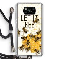Let it bee: Xiaomi Poco X3 Pro Transparant Hoesje met koord