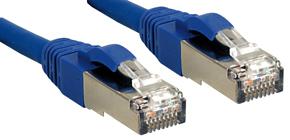 LINDY 45641 RJ45 Netwerkkabel, patchkabel CAT 6 S/STP 0.50 m Blauw 1 stuk(s)