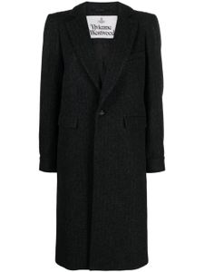 Vivienne Westwood manteau Alien Teddy à simple boutonnage - Noir