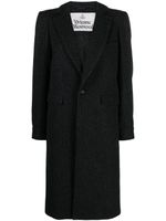 Vivienne Westwood manteau Alien Teddy à simple boutonnage - Noir